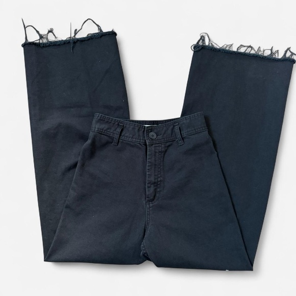 Zara black high waisted wide leg jeans - Picture 3 of 5